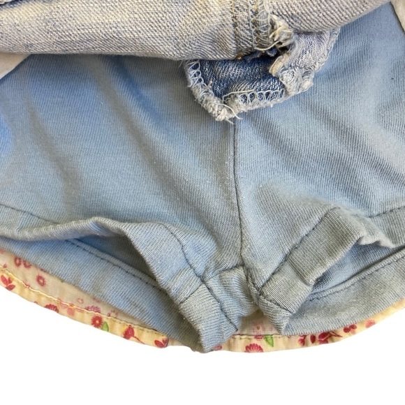 Levi's Ruffled Floral Denim Skirt w Built-in Shorts Toddler Girl's 2T - Picture 9 of 16